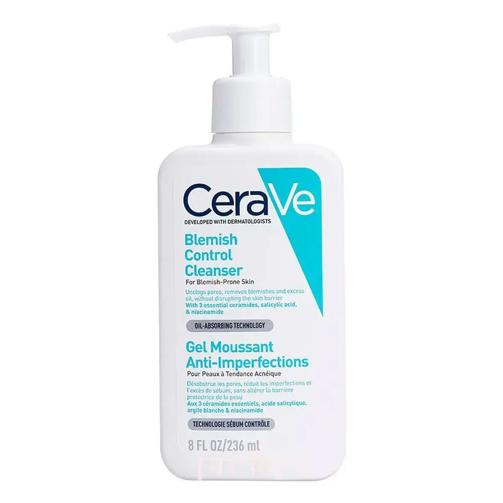 شوینده صورت سروای مدل Blemish Control مناسب پوست‌های چرب و مستعد آکنه