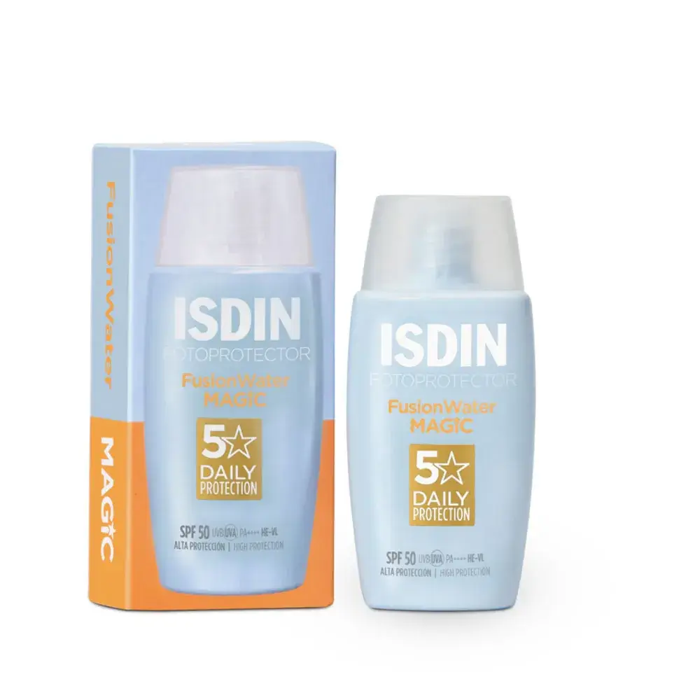 فلوئید ضد آفتاب ابریشمی ایزدین مدل Fusion Water MAGIC SPF 50