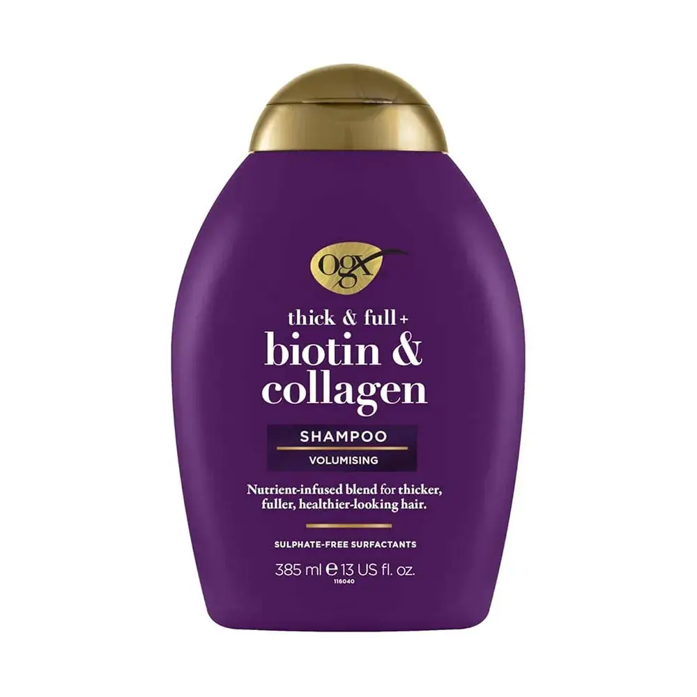 شامپو حجم دهنده او جی ایکس مدل Biotin & Collagen